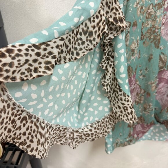 NWT UMGEE Mixed Boho Blouse - Size M - Picture 6 of 7